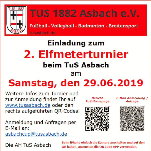 Elfmeterturnier 2019 TuS Asbach
